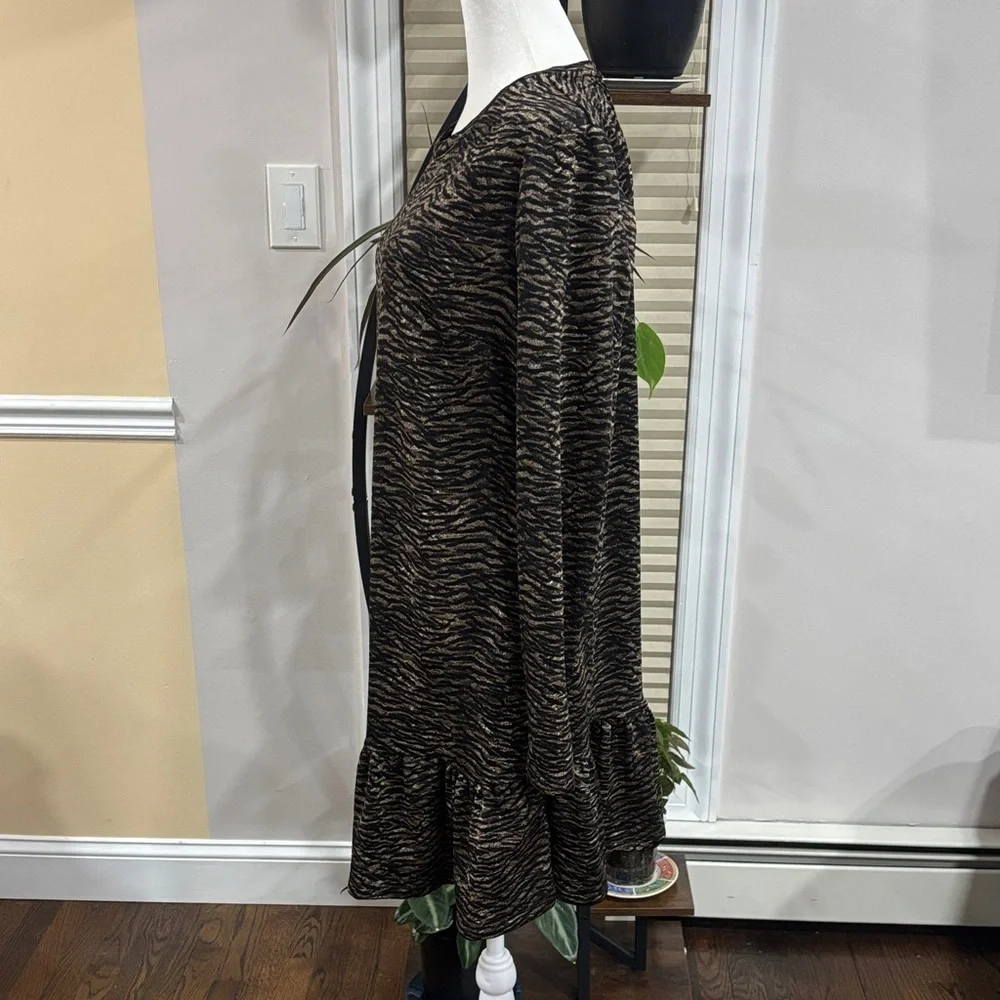 Michael Kors tiger print dress size L